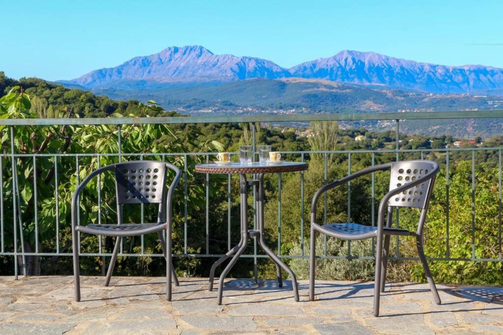 Breathtaking Lake View Cottage With A Fireplace Next To Ioannina City! Exterior foto